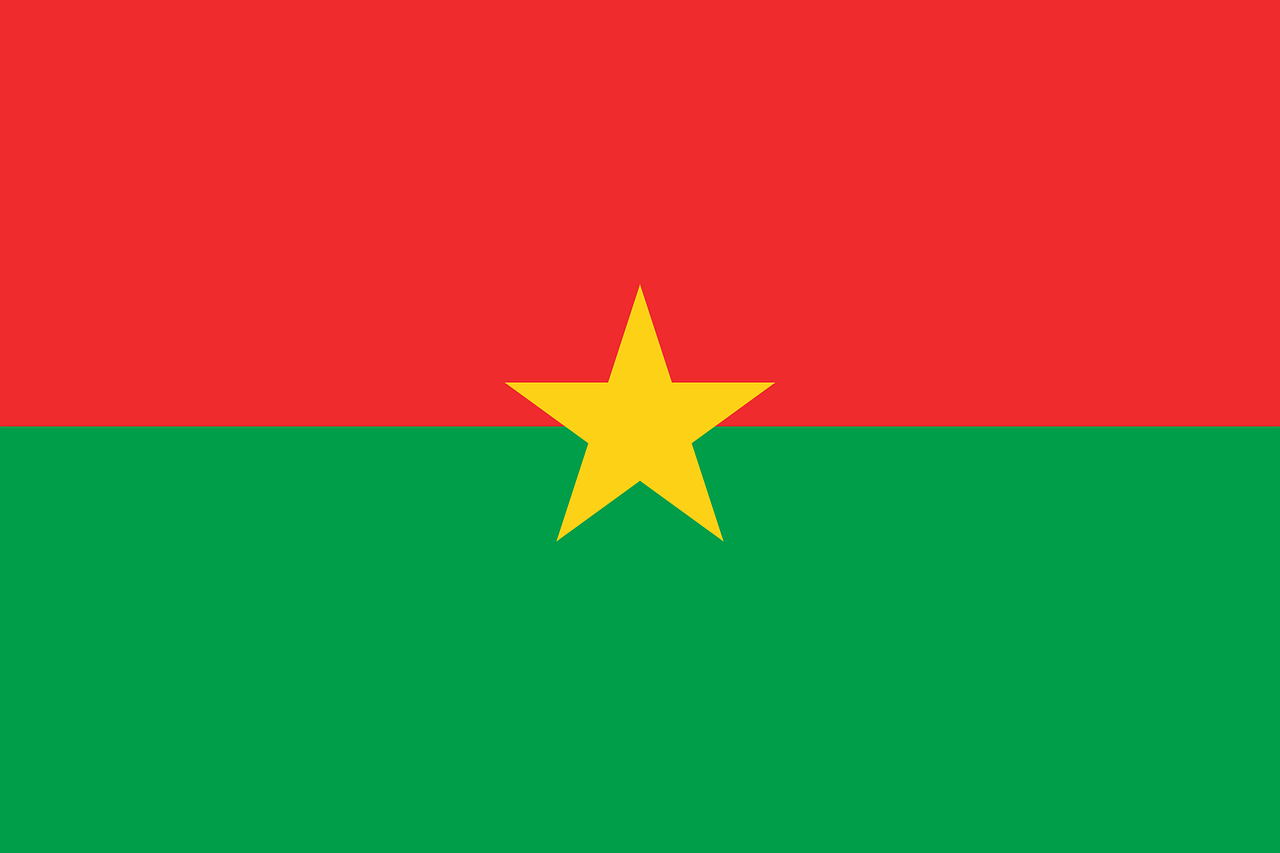 Burkina Faso Tourist Visa (Burkina Flag)